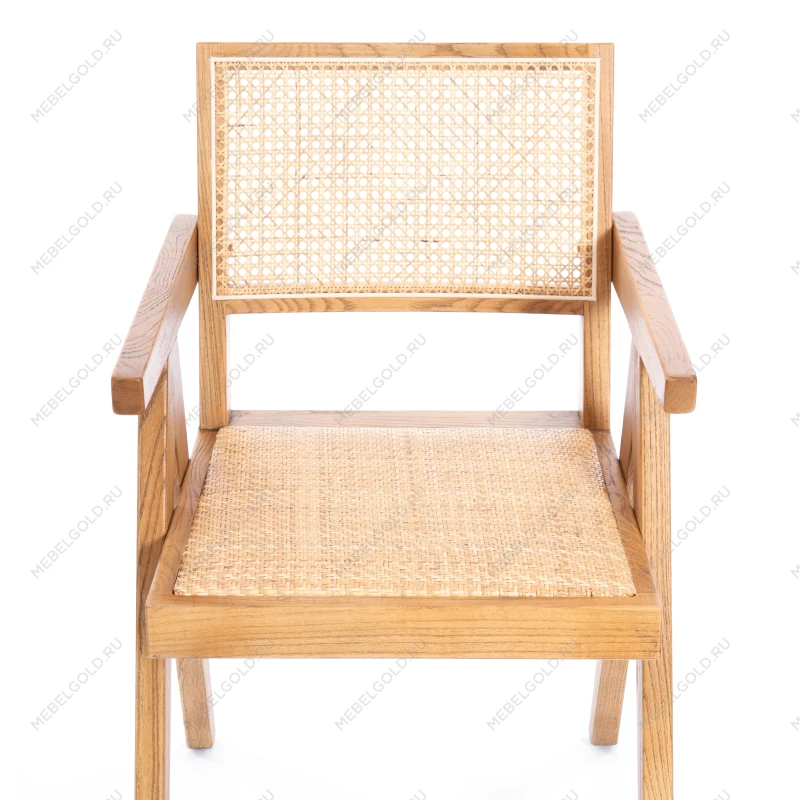 Кресло LOKI, дерево вяз/ротанг, Груша (№3), 50х50х84 см | изображение 5
