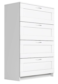 БРИМНЭС / СИРИУС комод ИКЕА / IKEA 4 ящика белый