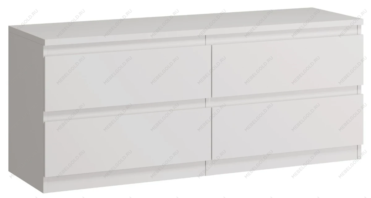 КАСТОР (KULLEN) тумба ИКЕА / IKEA 4 ящика белая