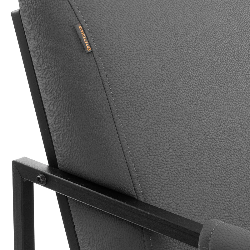 Кресло Charli LUX/Чарли Люкс, экокожа, Sharp Графит, 70х80х82 см | изображение 7