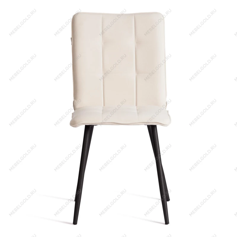 Стул обеденный Bari, LT, флок, молочный/черный, 4, 41х55х89 см | изображение 4