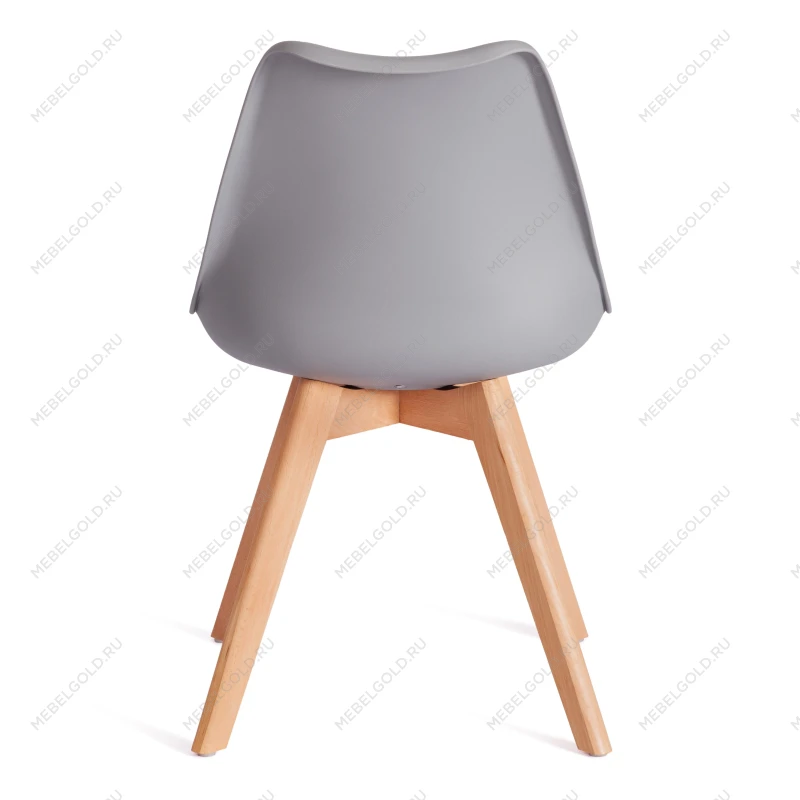 Стул TULIP (mod. 73-1), дерево/пластик/экокожа, 47,5x55x80 см, Серый (Grey) | изображение 3