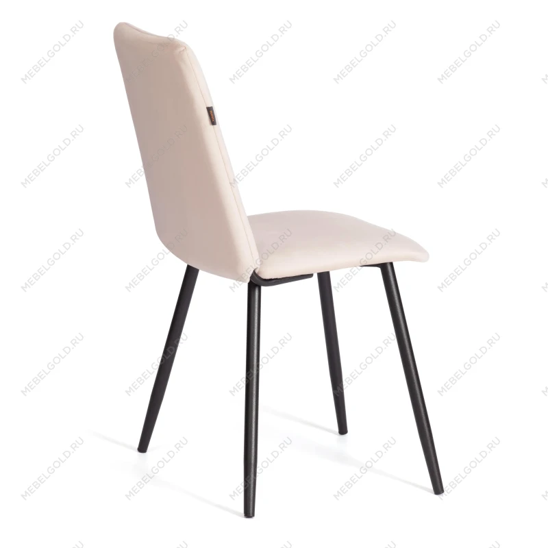 Стул обеденный Asti, TREND, велюр, бежевый/черный, 7, 50х55х93 | изображение 2