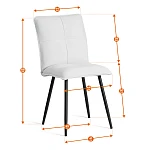 Стул обеденный Sweet, LT, велюр, Blue (синий), 41х55х88 см | изображение 16