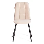 Стул обеденный Asti, TREND, велюр, бежевый/черный, 7, 50х55х93 | изображение 4