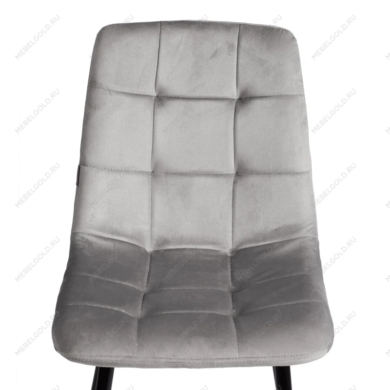 Стул CHILLY (mod. JSC-220), Велюр/металл, 44,5х52,5х88 см, Dark grey (темно-серый) HLR24 / черный | изображение 6