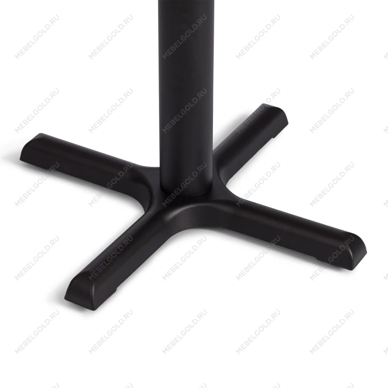 Стол VALHALLA, дерево вяз/железная опора, 80х65х76 см, груша №3/черная опора | изображение 6