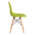 Стул CINDY (EAMES) (mod. 1801), дерево бук/металл/сиденье пластик, 45x51x82 см, Olive (оливковый) | изображение 1