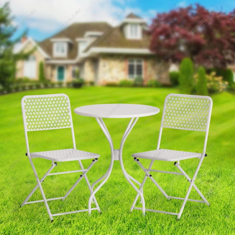 Стол Secret De Maison Villa, стальной сплав, D59х70см, butter white | изображение 5