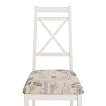 Стул Picasso ( PC-SC ), дерево гевея, 45х53х97см, ivory white (слоновая кость 2-5), Ткань Прованс № 13 | изображение 5