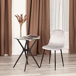 Стул BREEZE (mod. 4724), Велюр/металл, 44 х 53 х 87 см, Light grey (светло-серый) HLR14 / черный | изображение 9