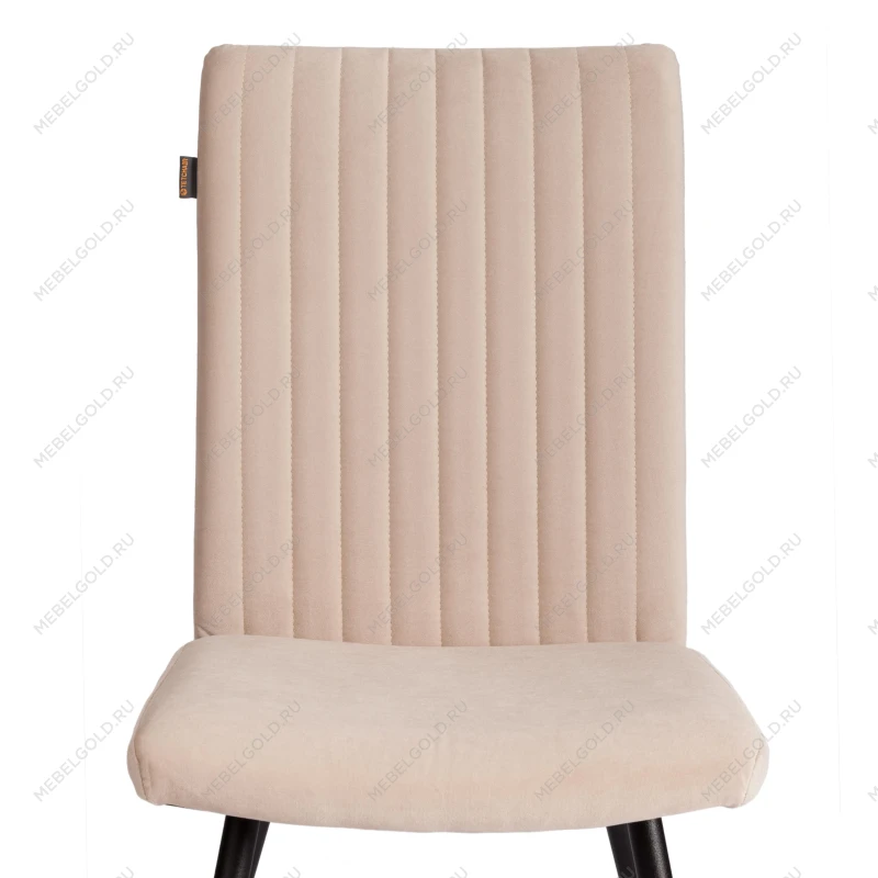 Стул обеденный Monte Carlo, TREND, флок, бежевый/черный, 7, 49х51х93 см | изображение 5